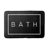 Tapis De Bain Ferme rustique Chic Blanc Noir (Devant)