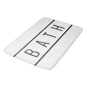 Tapis De Bain Ferme rustique Chic Blanc Noir (Angle)