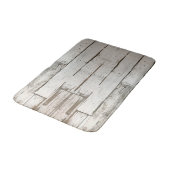 Tapis De Bain ferme rustique grange beige gris blanc bois (Angle)