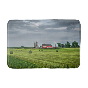 Tapis De Bain Fermes Red Barn & Silo au printemps