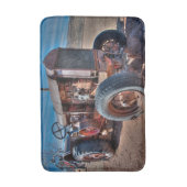 Tapis De Bain Fermes | Tracteur d'antiquité rouillé (Devant (Vertical))