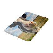 Tapis De Bain Fermes | Vache Holstein Chewing (Angle)