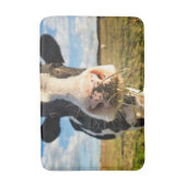 Tapis De Bain Fermes | Vache Holstein Chewing (Devant (Vertical))