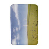 Tapis De Bain Fermes | Vaches près de la ferme de moulin à vent (Devant (Vertical))