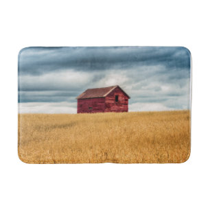 Tapis De Bain Fermes Vielle grange rouge