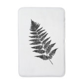 Tapis De Bain Fern 1, noir et blanc (Devant (Vertical))