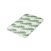 Tapis De Bain Fern Leaf Botanical Print Motif (Angle)