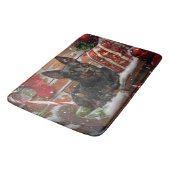 Tapis De Bain Festival de Noël des chiens Kelpie australiens (Angle)