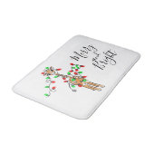 Tapis De Bain Festivale Giraffe, feu vert rouge scintillant (Angle)