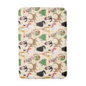 Tapis De Bain Festive Chats Motif de Noël (Devant (Vertical))