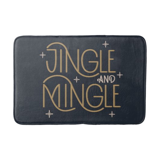 Tapis De Bain Festive Jingle et Mingle Holiday Design (Devant)