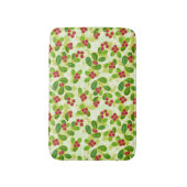 Tapis De Bain Festive Motif de fruits de canneberge, vert (Devant (Vertical))