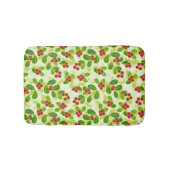 Tapis De Bain Festive Motif de fruits de canneberge, vert (Devant)