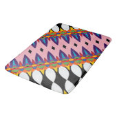 Tapis De Bain Fête Abstraite de la flore (Angle)