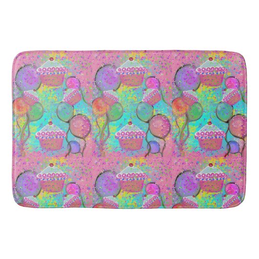 TAPIS DE BAIN FÊTE D'ANNIVERSAIRE (Devant)