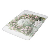 Tapis De Bain Fête de Mariage Fleuriste Lac des Cygnes Roses Ros (Angle)