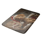 Tapis De Bain Fête de Noël de Chien Vizsla (Angle)