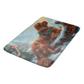Tapis De Bain Fête de Noël du chien roux irlandais (Angle)