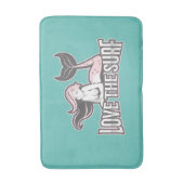Tapis De Bain fête de sirène Blue Bath Mat (Devant (Vertical))