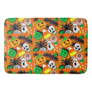 Tapis De Bain Fête des Candies Éffrayantes d'Halloween