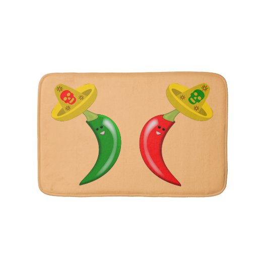 Tapis De Bain Fête des Mexicains Morts (Devant)
