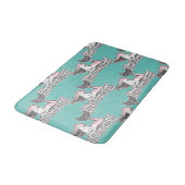 Tapis De Bain fête des sirènes bleu (Angle)