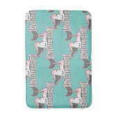 Tapis De Bain fête des sirènes bleu (Devant (Vertical))