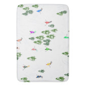 Tapis De Bain Fête d'Illustration de ski alpin Freeride (devant Vertical)