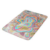 Tapis De Bain Fête motif de Doodling (Angle)