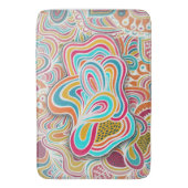 Tapis De Bain Fête motif de Doodling (devant Vertical)
