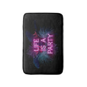 Tapis De Bain Fête tropicale, feuilles de néon de palme. (Devant (Vertical))