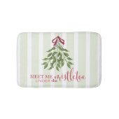 Tapis De Bain Fêtes de Noël Joyeux Mistletoe Whimsal Fun (Devant)
