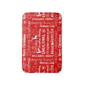 Tapis De Bain Fêtes de Noël, motif de Noël, hiver (Devant (Vertical))