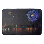 Tapis De Bain Feu D'artifice Avec Éclair (Devant)