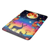 Tapis De Bain Feu de nuit de la forêt (Angle)