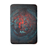 Tapis De Bain Feu rouge d'enfer océanique (Devant (Vertical))