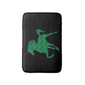Tapis De Bain Feu vert Unicorne Mat de bain (Devant (Vertical))
