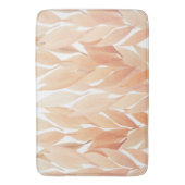 Tapis De Bain Feuillage de pêche rose tons pastel aquarelle (devant Vertical)