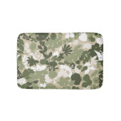 Tapis De Bain Feuillage Sage Olive Vert Beige Blanc (Devant)