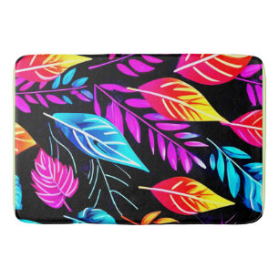 Tapis De Bain Feuillage tropical : Art feuille