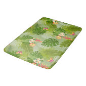 Tapis De Bain Feuillage tropical vert d'été (Angle)