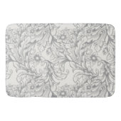Tapis De Bain Feuille d'acanthe baroque grise (Devant)