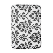 Tapis De Bain Feuille Damask Lg Motif noir (Devant (Vertical))