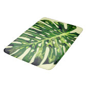 Tapis De Bain Feuille de monstère tropicale (Angle)