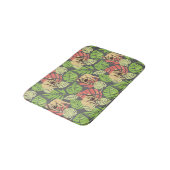Tapis De Bain Feuille et éléphants exotiques de jungle (Angle)