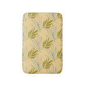 Tapis De Bain Feuille mignon sur motif rose (Devant (Vertical))