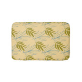 Tapis De Bain Feuille mignon sur motif rose (Devant)