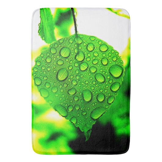 Tapis De Bain Feuille verte (devant Vertical)
