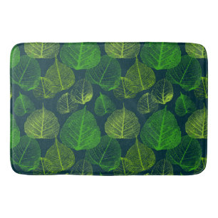 Tapis De Bain Feuilles biophiles esthétiques de squelette