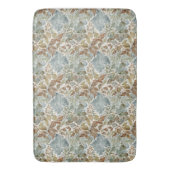 Tapis De Bain Feuilles botaniques bleues et Brown (devant Vertical)
